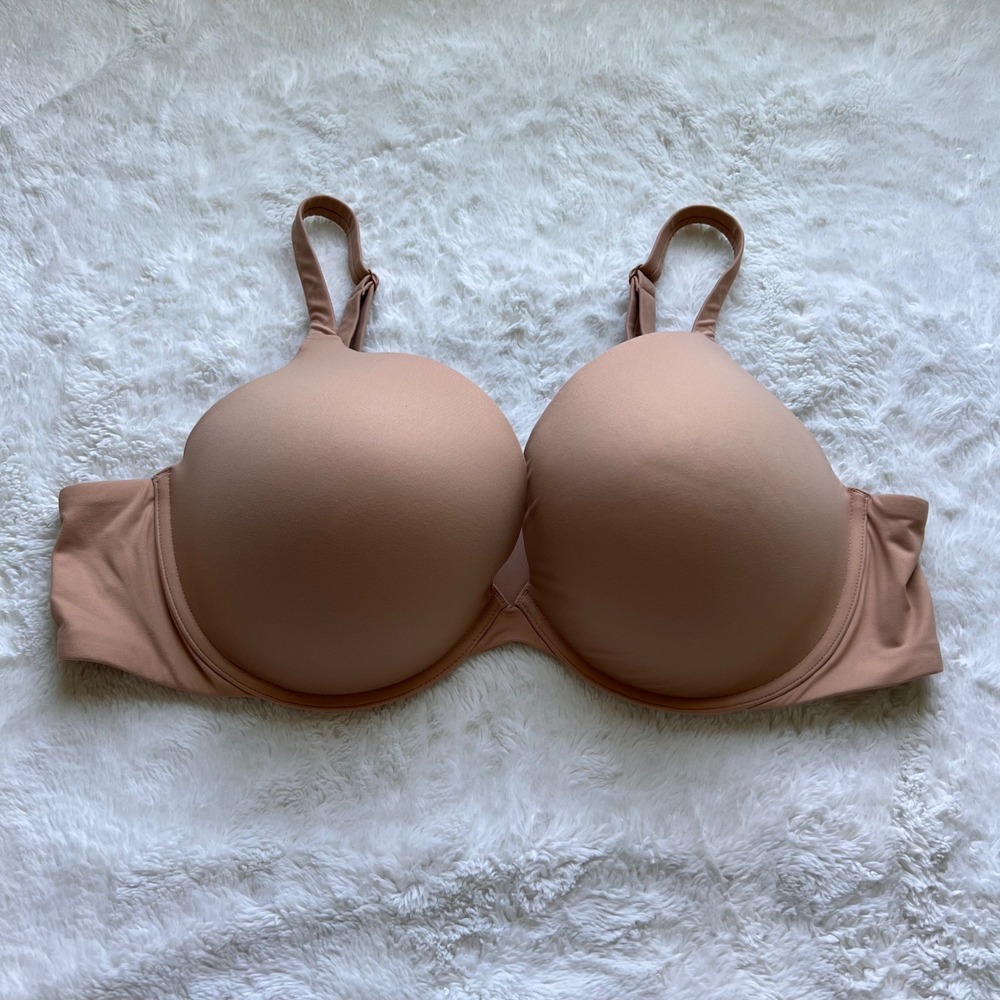 SKIMS Women's Fits Everybody T-Shirt Bra Clay Nude Underwire 44D RN 158973 NWOT